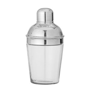 Cocktail Shaker, Silver, Recycled Glass
