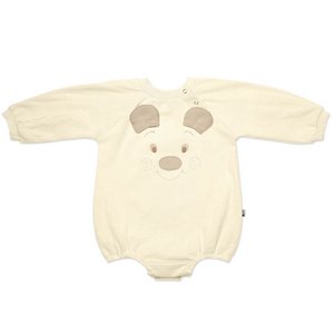 Übergroßer Strampler BOHO TEDDY Elfenbein Größe S