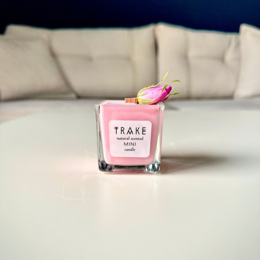 AUTHENTIC ROSA DAMASCENA FRAGRANCE | NATURAL SCENTED MINI CANDLE