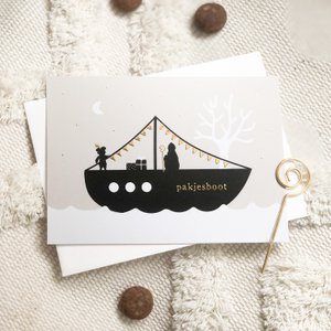 Karte Paketschiff | Goldfolie