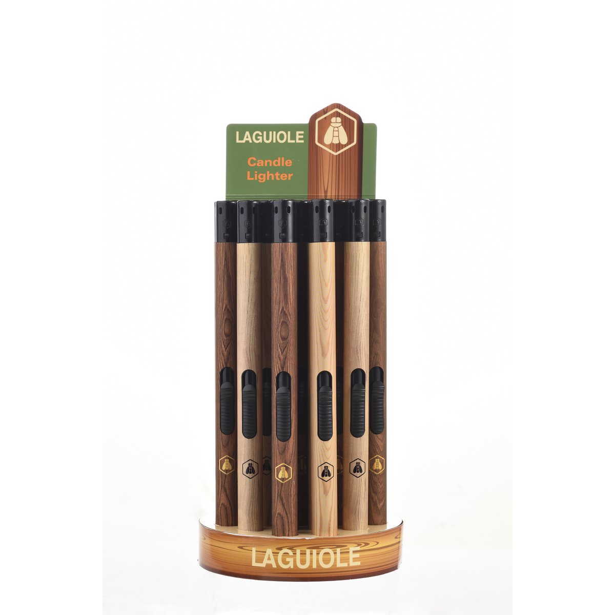 Laguiole Plastic candle lighter, wood decor