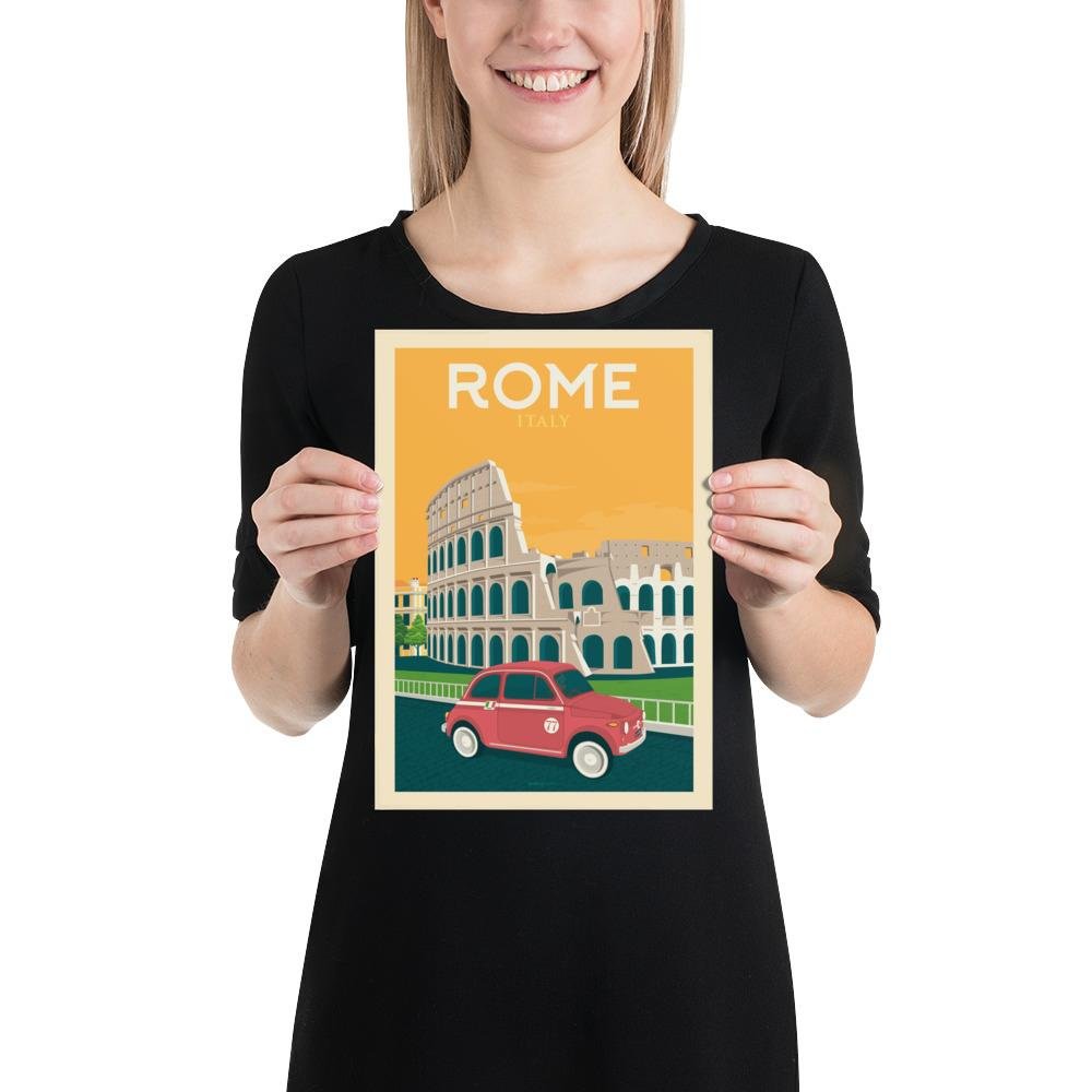 Affiche Rome Vintage | Poster Ville Rome Italie