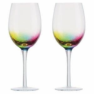 Set of 2 Wine Glasses - Neon