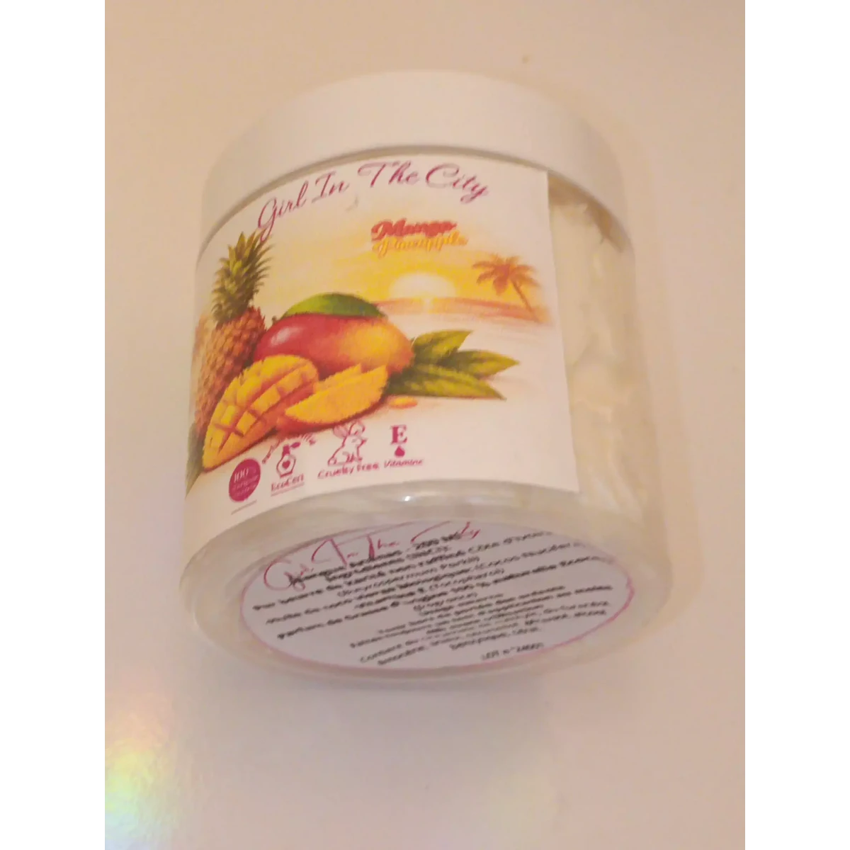 Mango-Victoria Pineapple Whipped Body Butter – 100% Natural Shea Whipped Cream