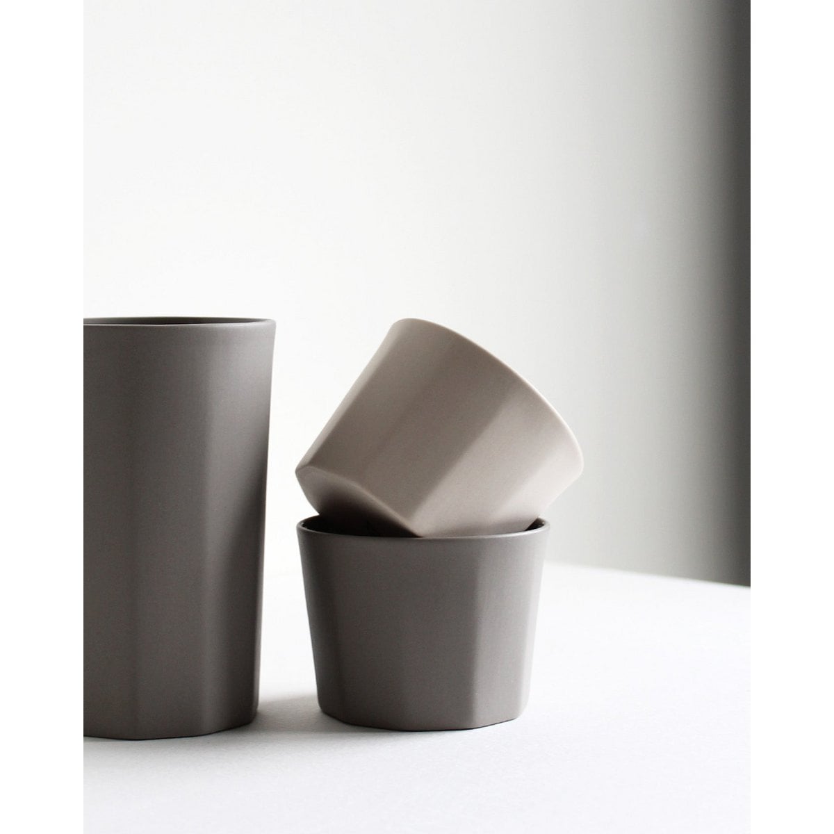 Tazza da cappuccino segmentata | sabbia