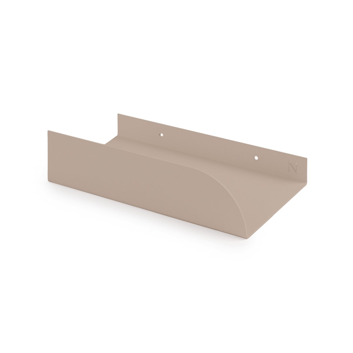 Metal wall shelf BAUHAUS, white, beige, black