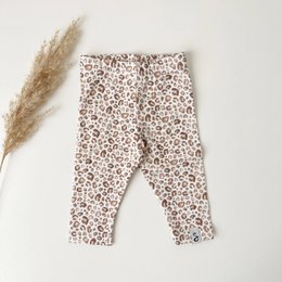 Beige de leopardo de legging