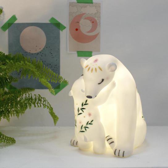 Luz LED recargable de oso polar