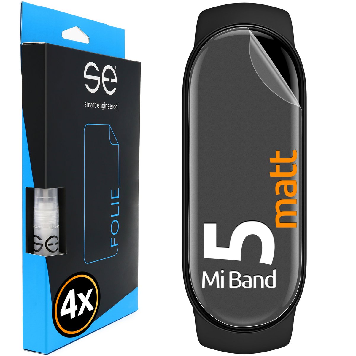 Película protectora 4x se® 3D (antirreflectante) Xiaomi Mi Band 5
