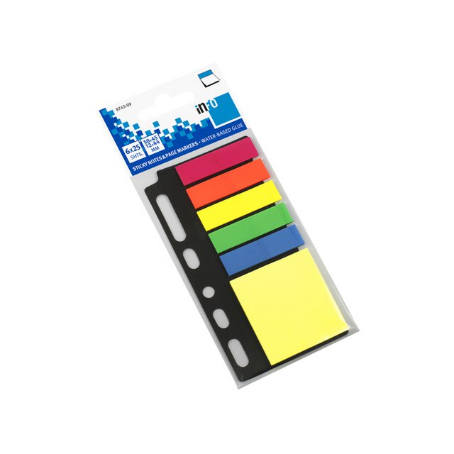 Info Sticky Notes ass. kleuren diverse formaten