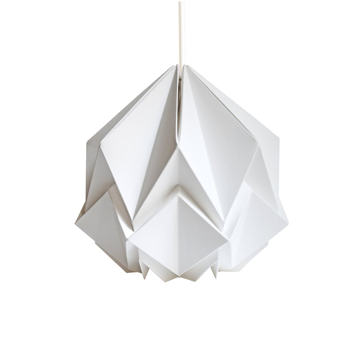 Suspension Origami Couleur Uni en Papier - Taille S