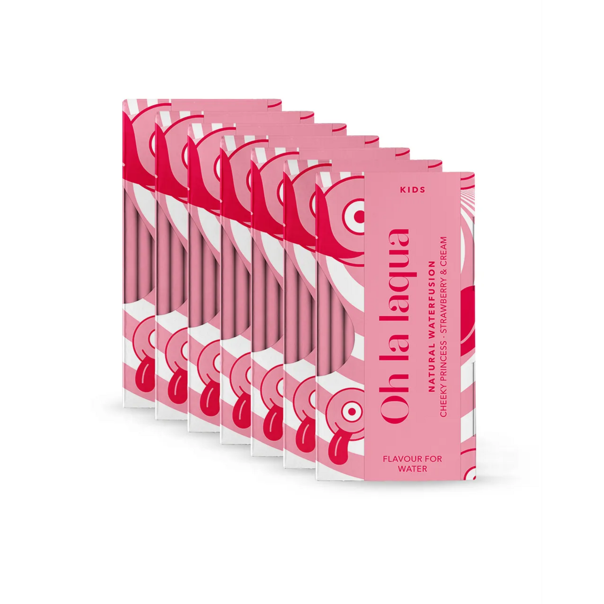 7 x STRAWBERRY & CREAM • For flavored water