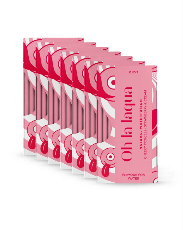 7 x STRAWBERRY & CREAM • For flavored water