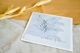 Postkarte "Weniger Kopf, mehr Herz"