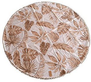 SALE DOUND Round leaves Beige/White
