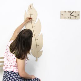 Nursery Wall Growth Meter, Feather-Themed Height Chart for Kids