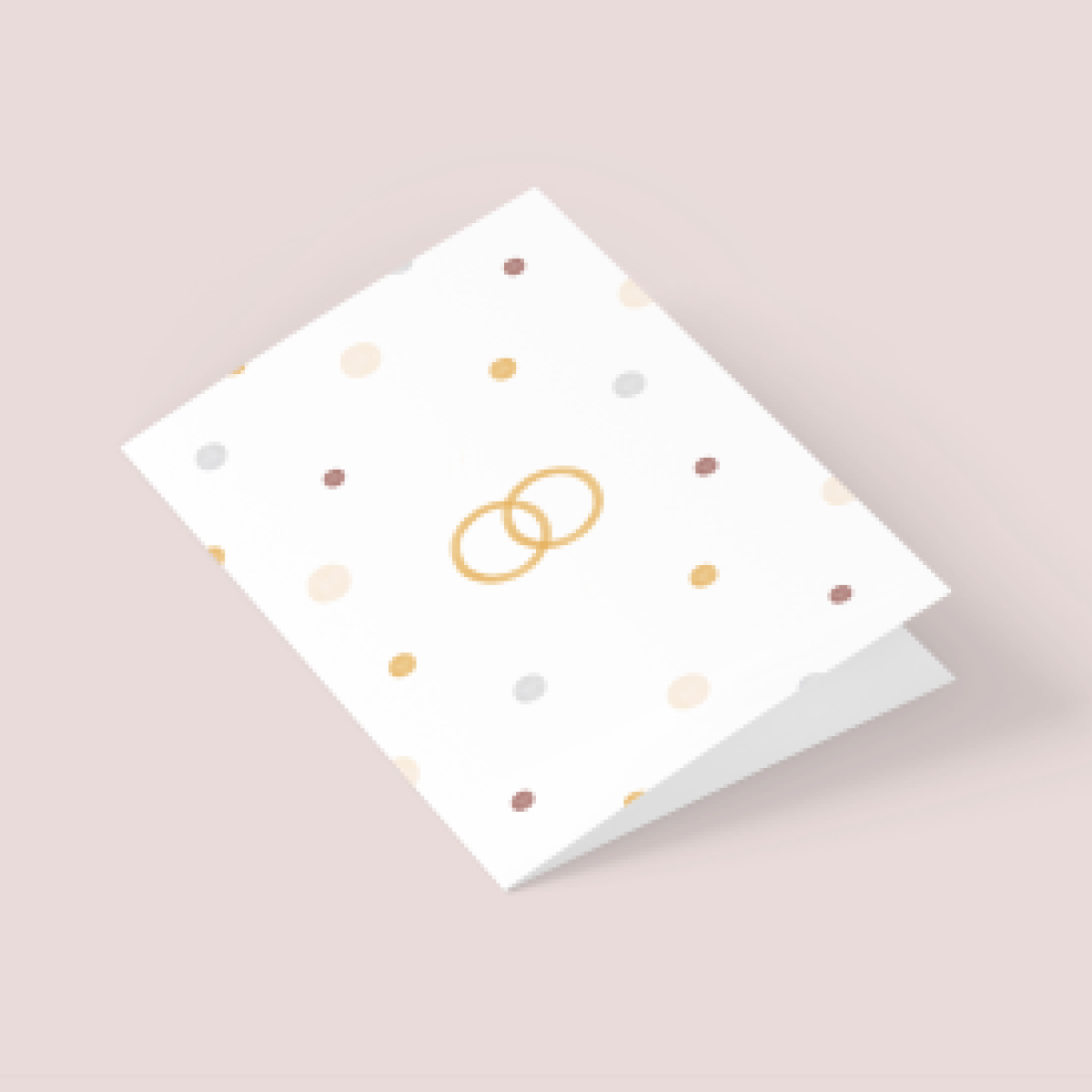 Eco Greeting Card — Rings, Dots and Circles