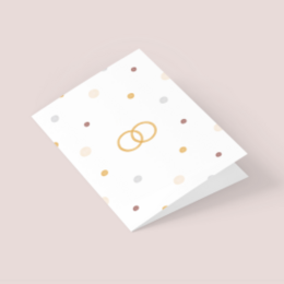 Eco Greeting Card — Rings, Dots and Circles