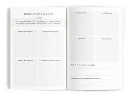 Fyllbooks Tagebuch für Selbstpflege – Leinenrosa mit Goldfolie