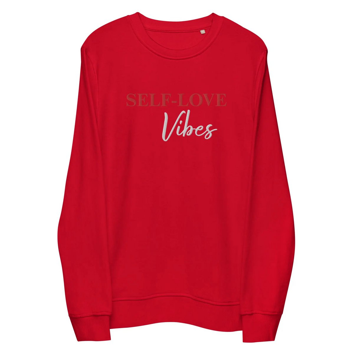 Sweatshirt i økologisk bomuld - Self Love Sweatshirt - Miljøvenlig økologisk bomuld - BRODERI