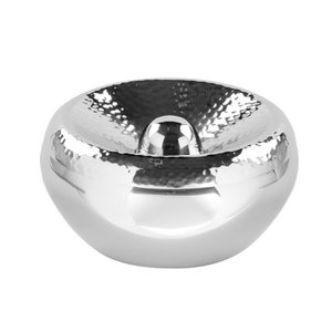 Ashtray APOLLO stainless steel polished silver Ø 13 cm height 6.2 cm
