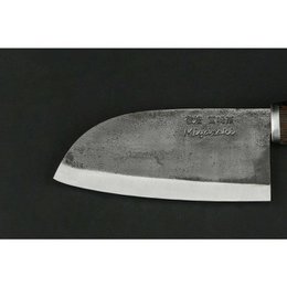 TAKAHIRO MIYAZAKI - Cuchilla Chiisai (cuchilla pequeña), acero forjado para herramientas con mango wengué