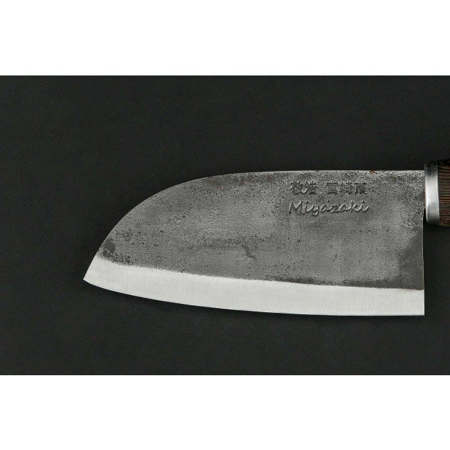 TAKAHIRO MIYAZAKI - Cuchilla Chiisai (cuchilla pequeña), acero forjado para herramientas con mango wengué