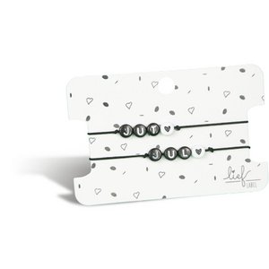 Bracelets Jut & Jul Black and white 2 pieces