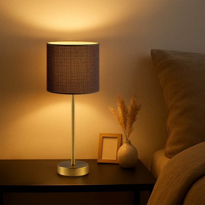 Base per lampada da tavolo Home Sweet Home Singola 10/10/36,5 cm - Ottone