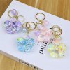 Flower-liquid sparkling keychain