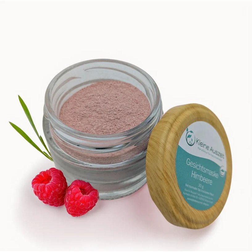 Facial mask raspberry - with vitamins and antioxidants, cares intensively