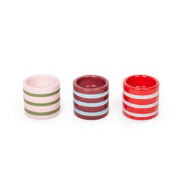 PAKKE MED 2 BURGUNDY KERAMISKE LYSEStager HF