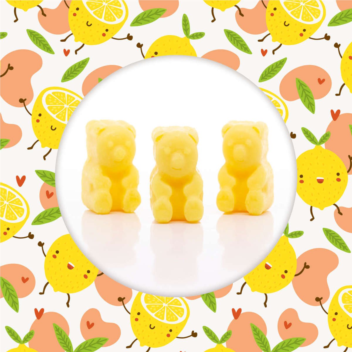 Scented wax bears Peachy Citron - 50g