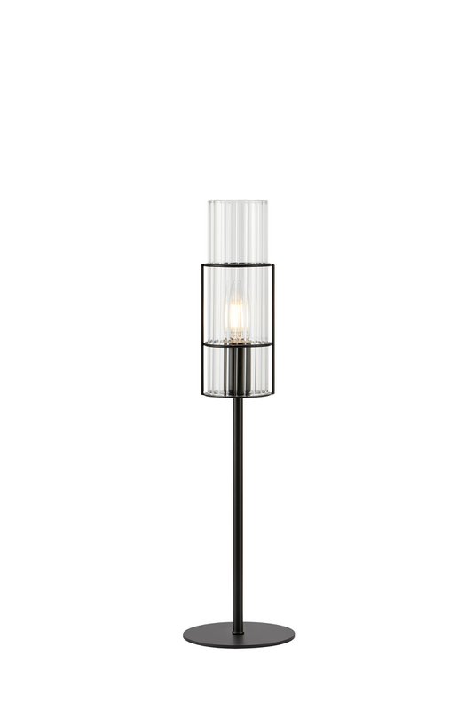 TUBO Tisch 1L 50cm Schwarz/Klar
