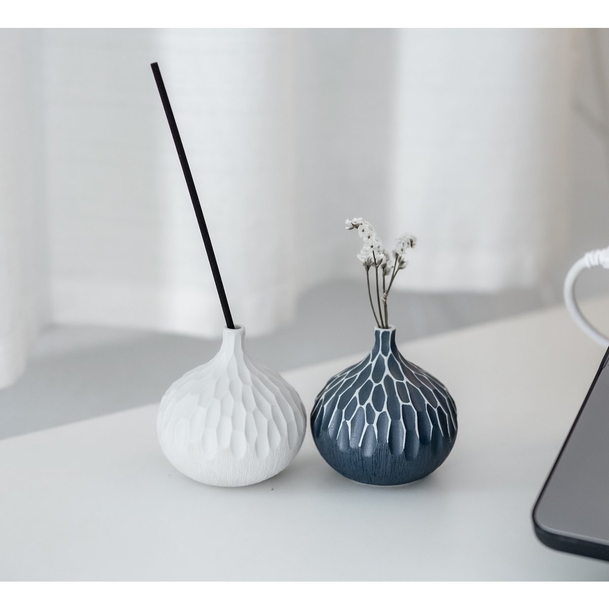 Handgefertigte Mini-Kongo-Vase – Baumrinde