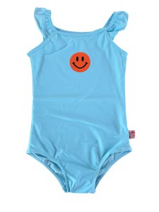 Smiley Orange Badeanzug – Blau