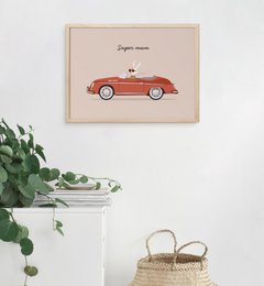 Super Mum Driving Poster, Eco Paper & Packaging