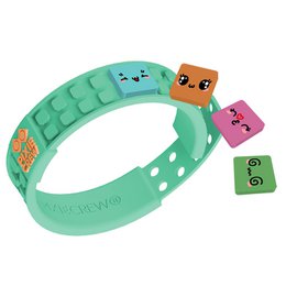 PIXIE CREW Multipixel Bracelet with cute kawaii motifs, turquoise
