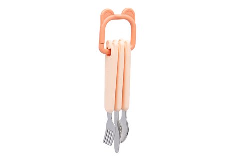 Besteckset mit Loop Tangerine