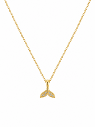 Sea Queen's Treasure - Gouden zirkoon zeemeerminketting