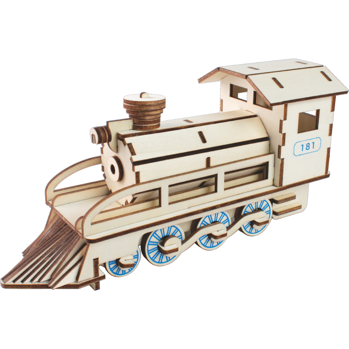 Construction kit Steam locomotive - wood