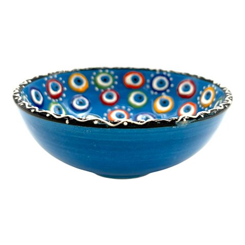 Keramikschale - Evil Eye - Hellblau - 12cm