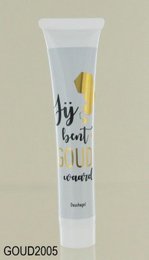 Shower gel letterbox - You are worth gold - white