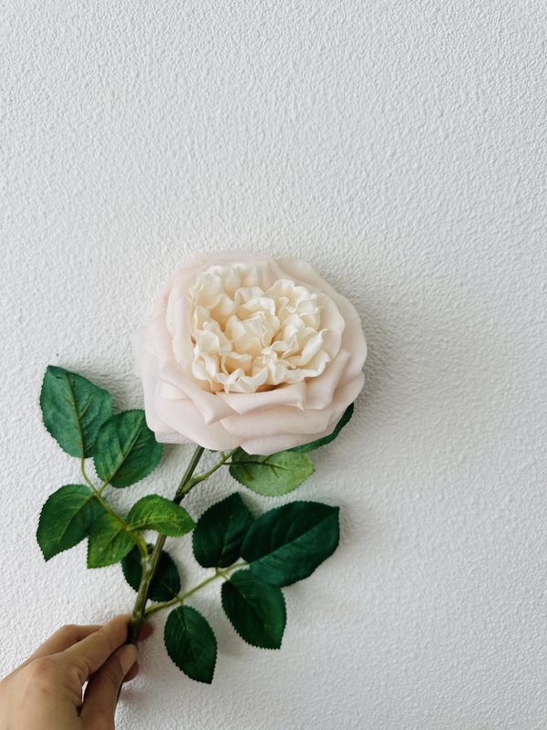 QMF Touch Rose 65cm Rose clair 2PCS