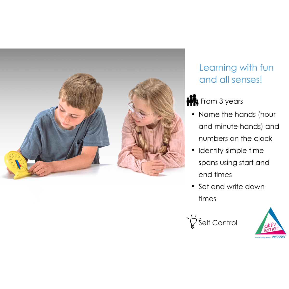 Learning clock time | Student clock math school synchronous movement RE-Plastic®