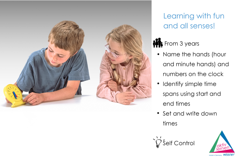 Learning clock time | Student clock math school synchronous movement RE-Plastic®