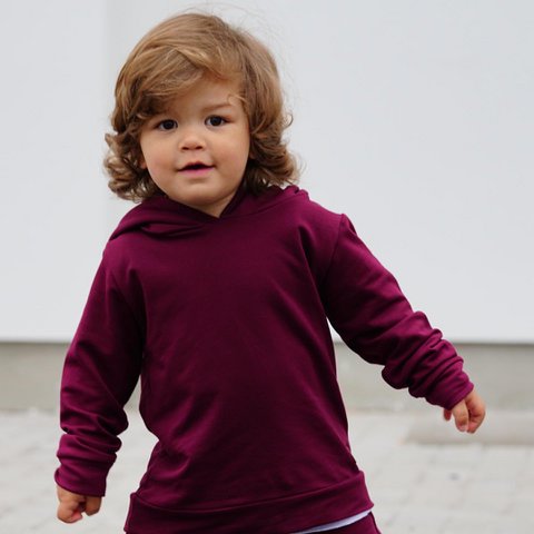 infinity Hoodie Sweater - Magenta Purple