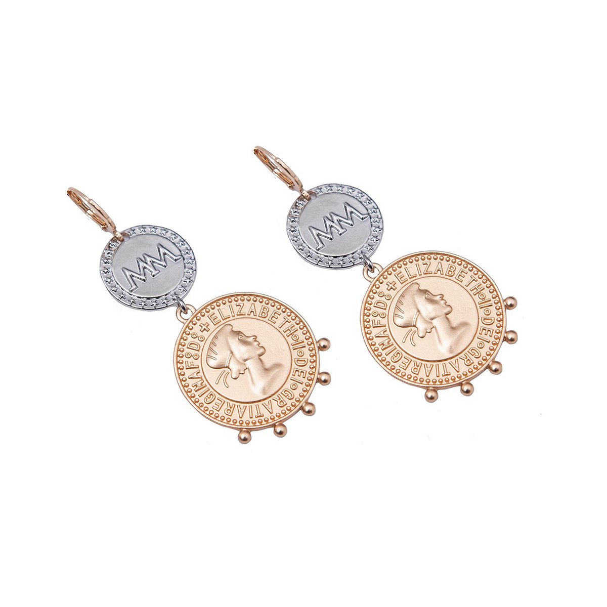 Melli Mello Double Coin Oorbellen