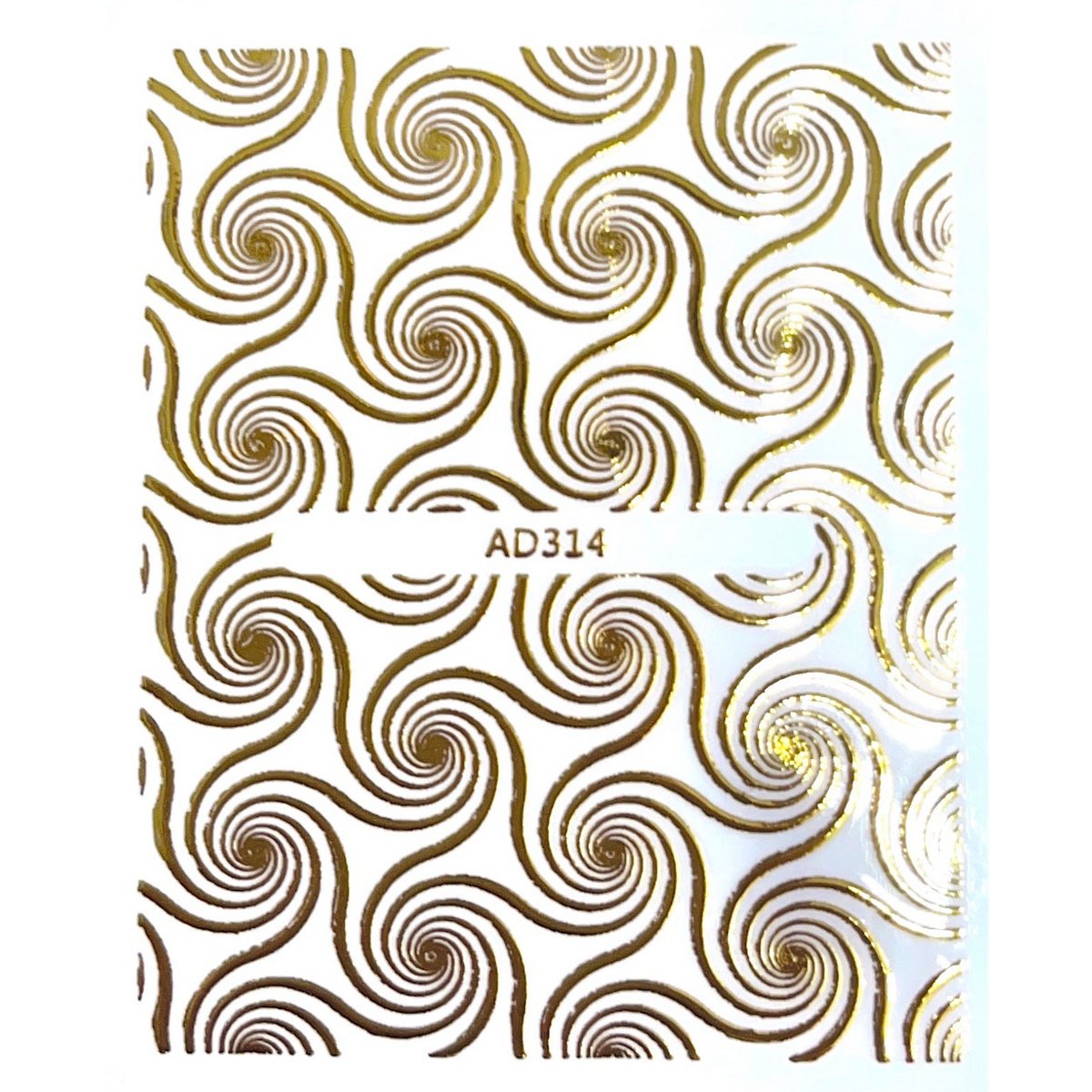 Gold pattern stickers