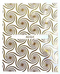 Gold pattern stickers
